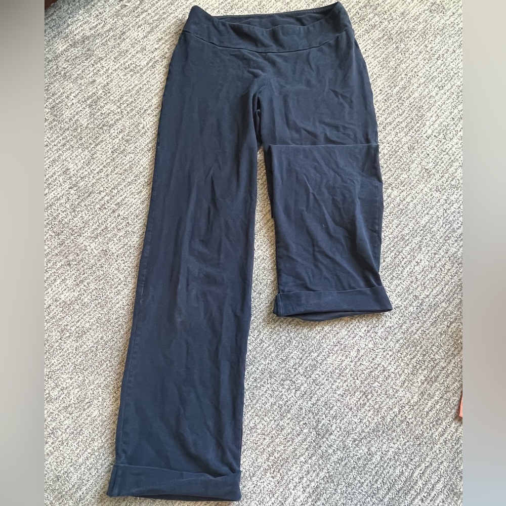 Low rise navy blue leggings